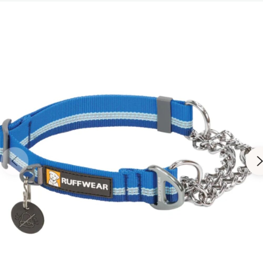 Ruffwear Chain Reaction DOG Collar BLUE SZ MEDIUM